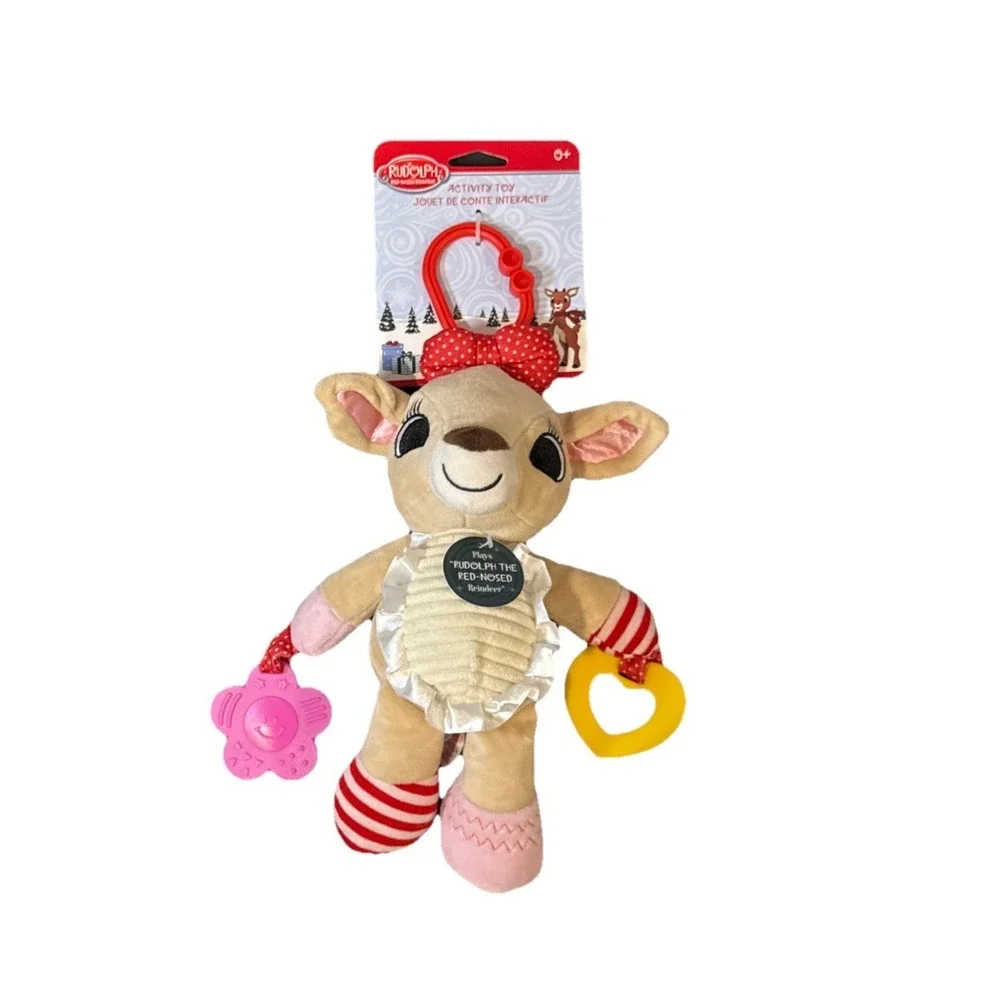 Rudolph The Red-Nosed Reindeer Plush & Musical Activity Toy for Babies